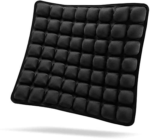 SUNFICON Air Cushion Inflatable Chair Seat 1 Count (Pack of 1), Black