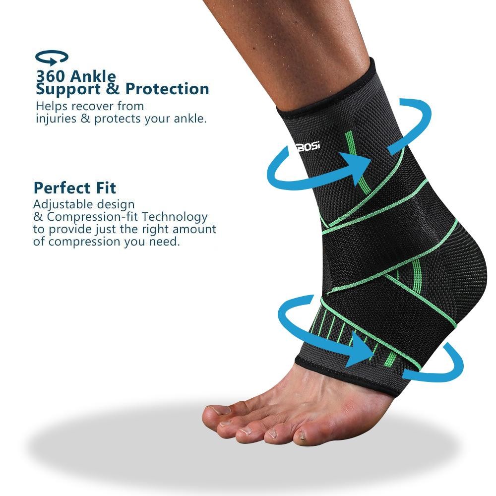 Adjustable Ankle Brace Compression Sleeve Plantar Fasciitis Achilles Tendon Supp