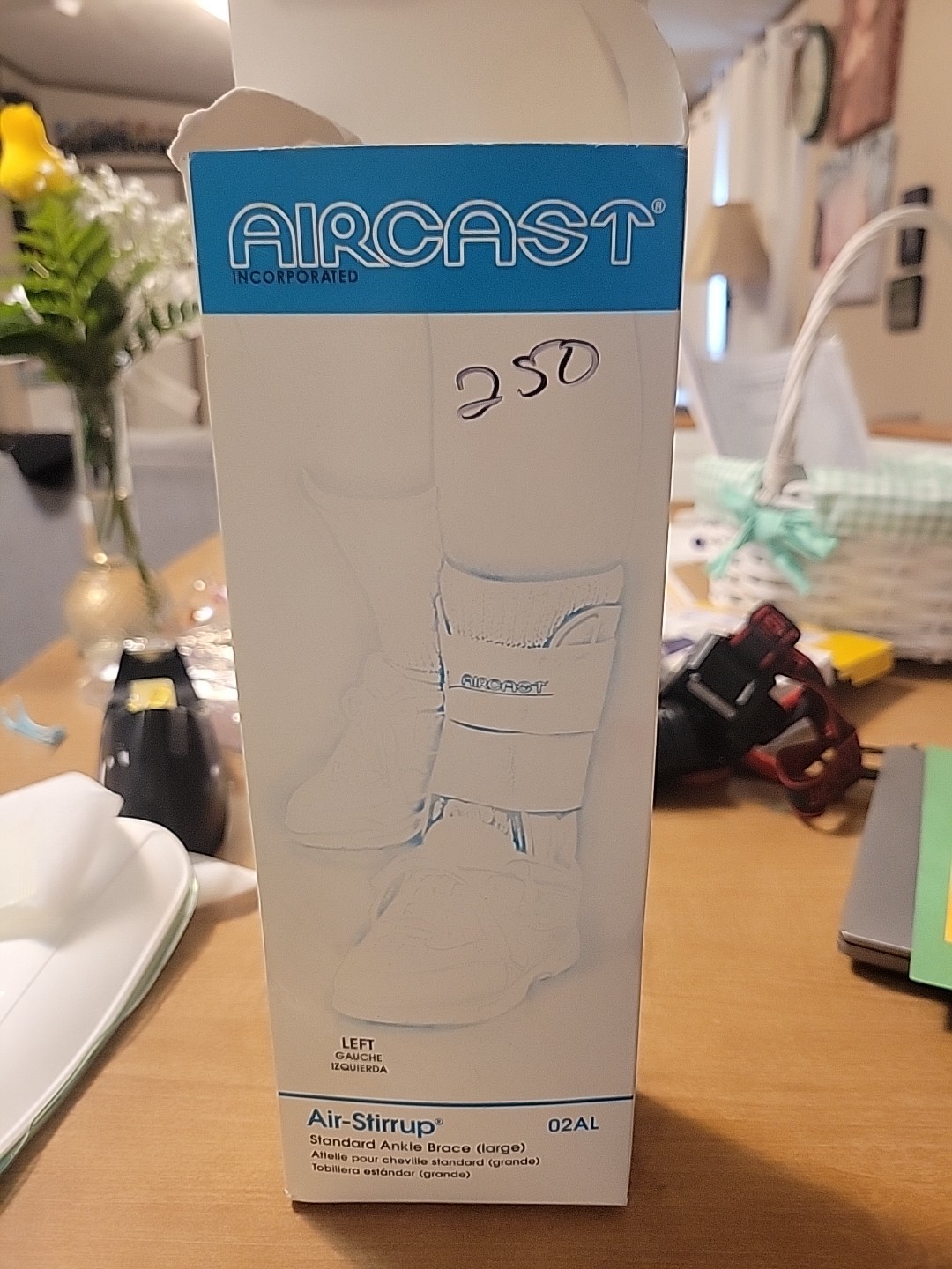 Aircast Air-Stirrup Ankle Support Brace Adult Right Foot Large 02AR