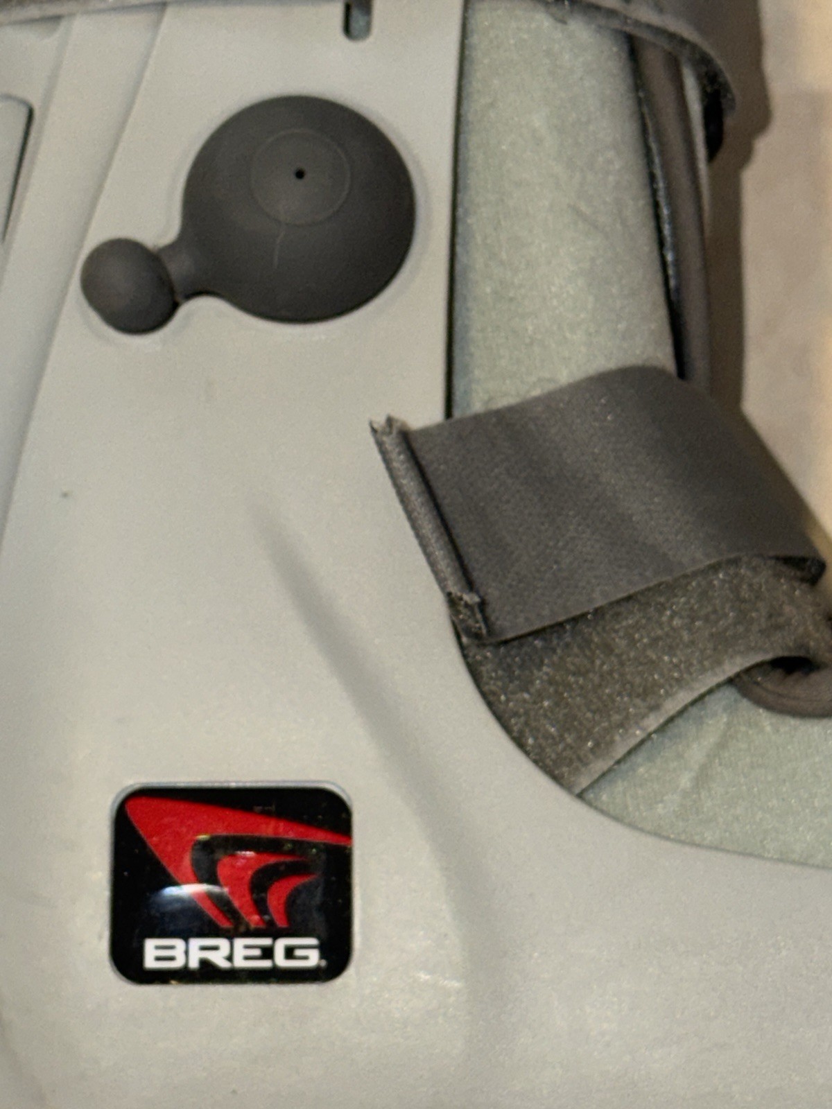 Breg Genesis Walking Boot Sz L Gray Full Shell Pump 3 Strap Post-Op Orthopedic