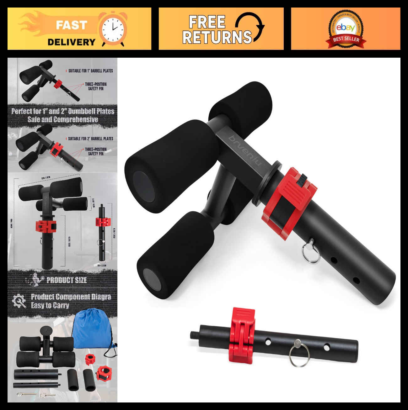 Tib Bar Tibialis Trainer for Runners | Durable Steel, Foam Padding, Prevents Shi