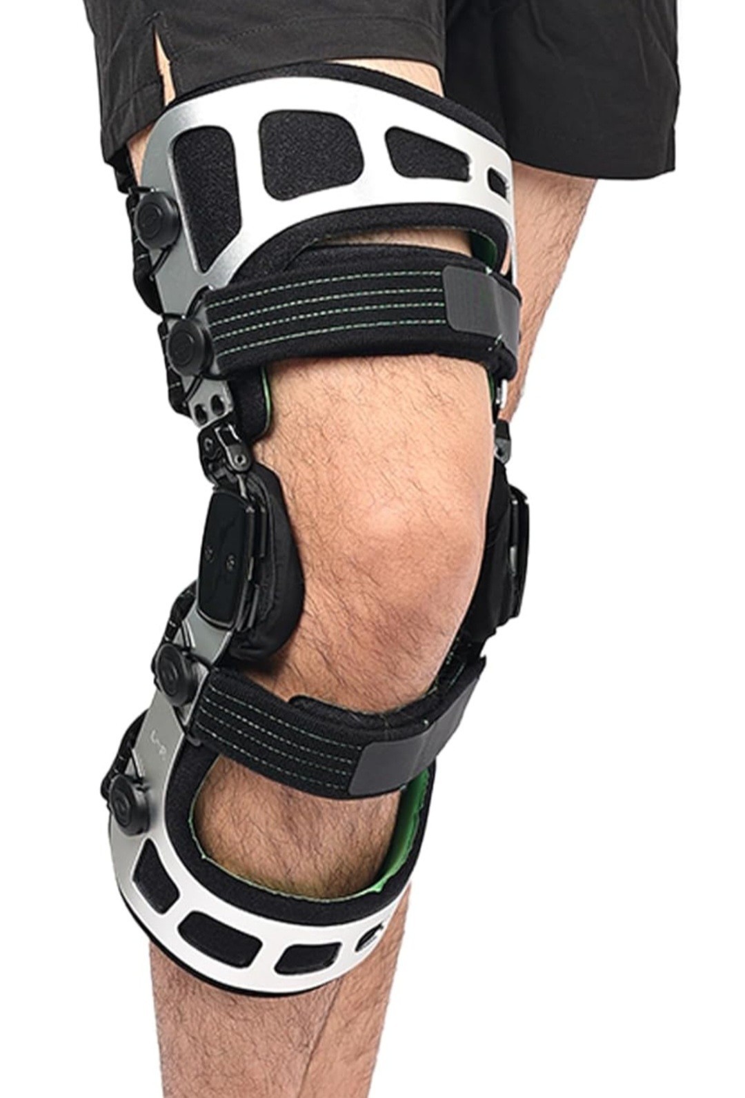 Orthomen Dual Action OA Hinged Knee Brace Booster Right Medium Double Upright