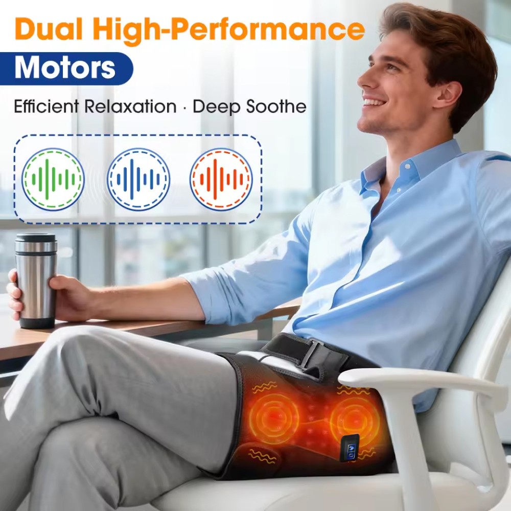660nm Red Light Heat Therapy Hip Thigh Brace for Women Men Sciatica Pain Relief