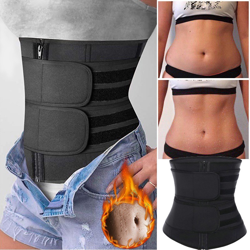 Mens Neoprene Sweat Belt Fat Burner Tummy Control Body Shaper Waist Trainer Gym