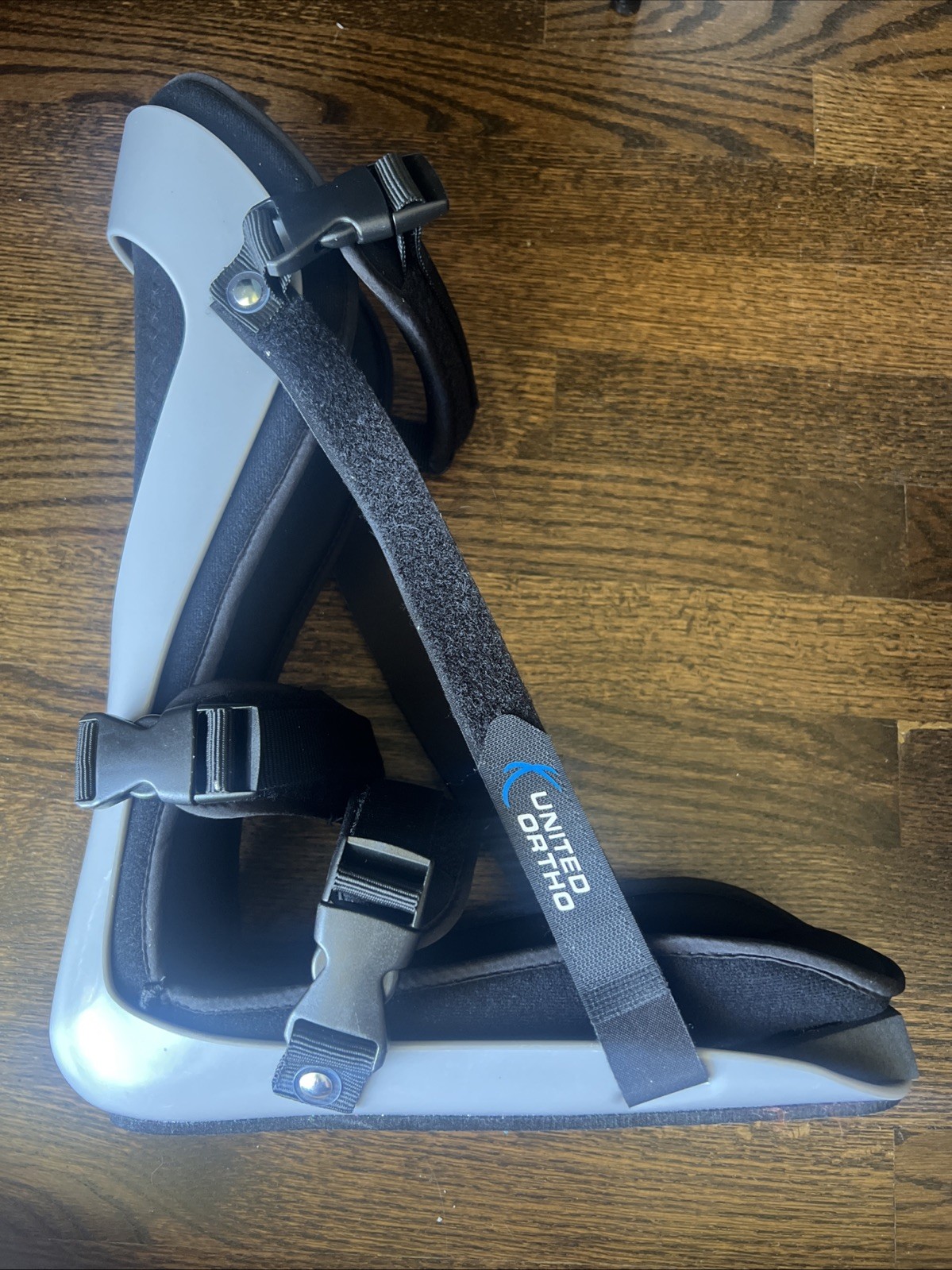 Carex Adjustable Orthopedic Foot Leg Brace Black Gray Stabilization L