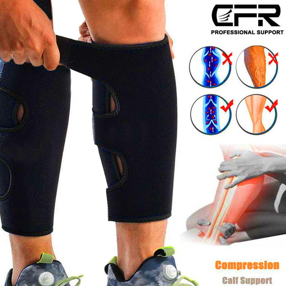 Medical Sports Calf Brace Support Sleeve Leg Compression Running Shin Splint GYM