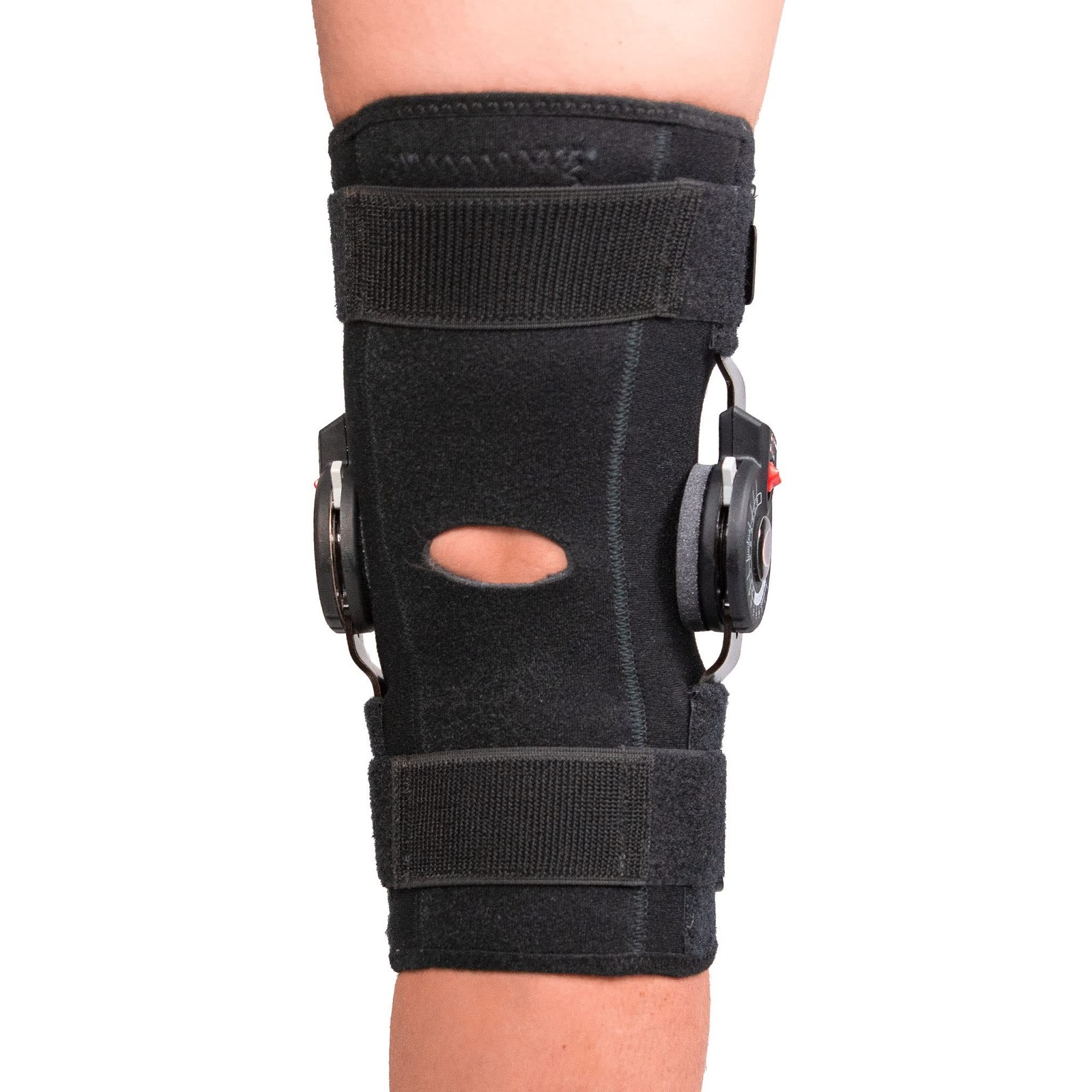 Rally ROM Hinged Knee Brace – Adjustable Compression Knee Support w/Remova