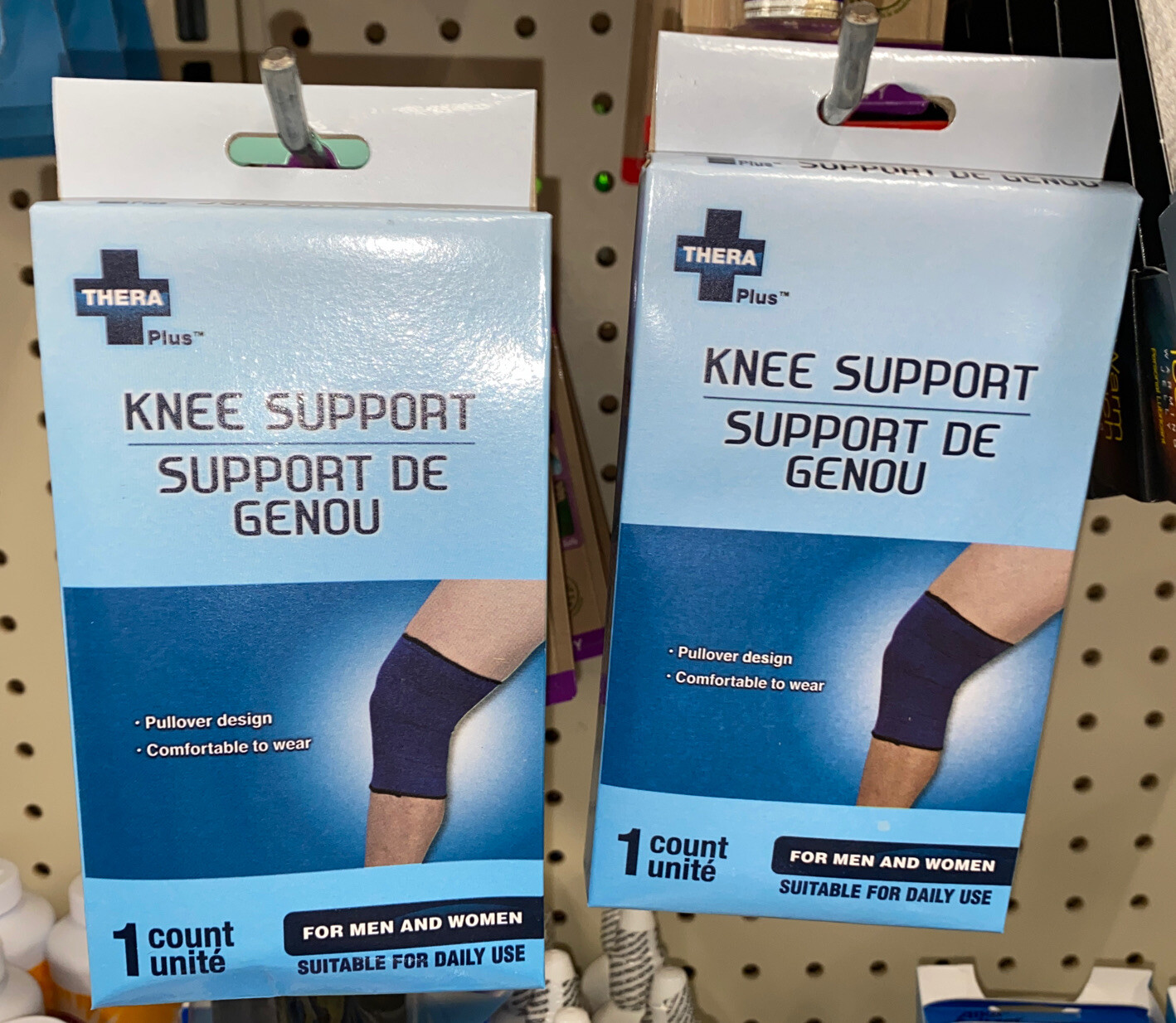 2 x Thera Knee Support men / women pullover comfortable suitable for day use New