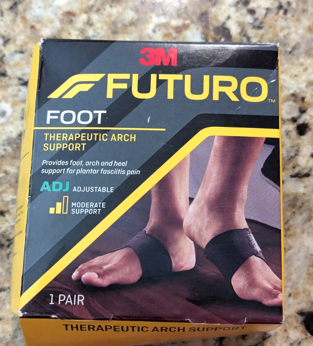 Futuro Therapeutic Arch Support Adjustable Plantar Fasciitis Foot Support 1 Pair