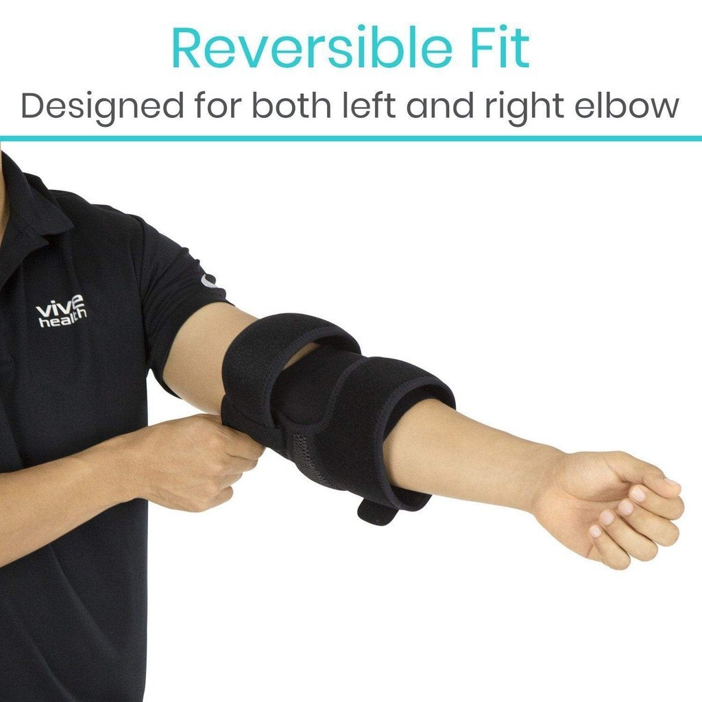 Elbow Brace, Elbow Support, Reversible, Adjustable, 2 Straps