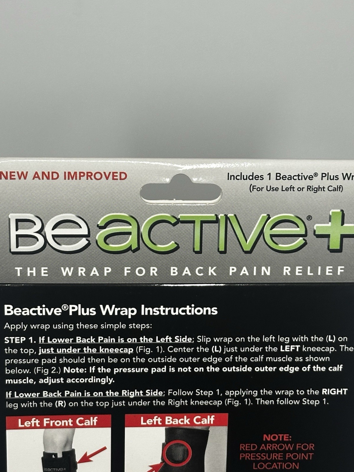 BeActive Plus Calf Wrap – Black (BA-1000)
