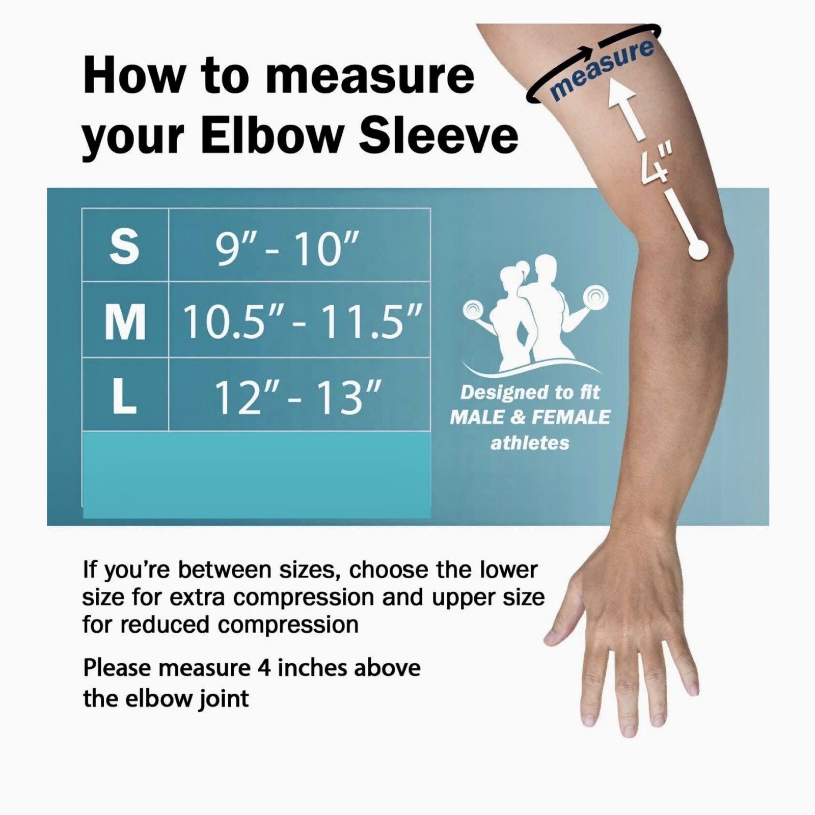Elbow Brace Compression Support Sleeve, Copper Elbow Brace