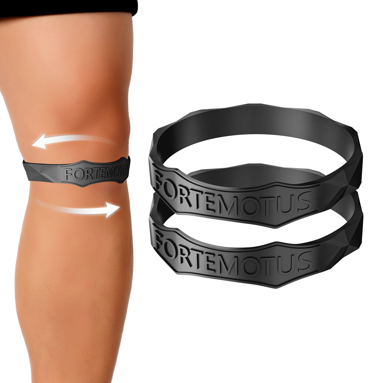 Patella Tendon Knee Straps Soft Knee Support Portable Knee Band Fortemotus