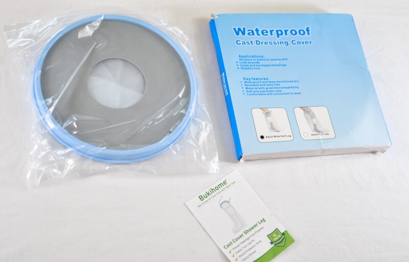 Bukihome shower/bath cast cover lower leg waterproof clear one size resuable