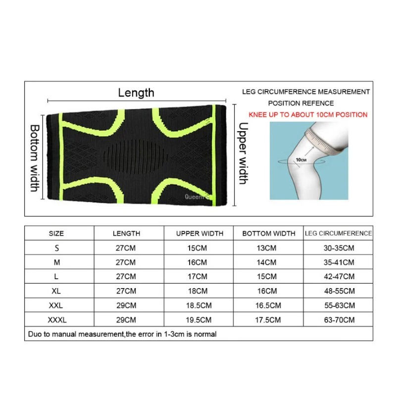 Knee Brace Knee Compression Sleeve for Knee Pain Running Weightlifting Knee