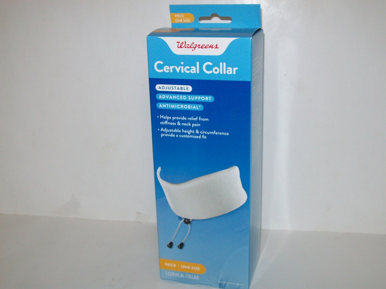 Walgreens Adjustable Cervical Collar, One Size Fits All New