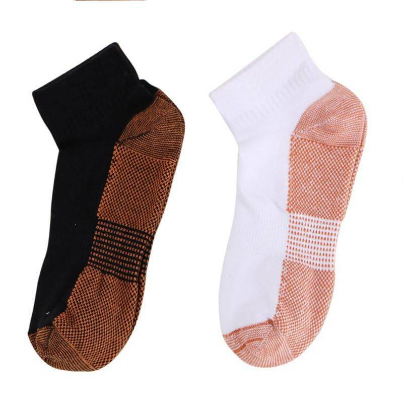 COMFREE Copper Sleeve Compression Socks Plantar Fasciitis Ankle Foot Pain Relief