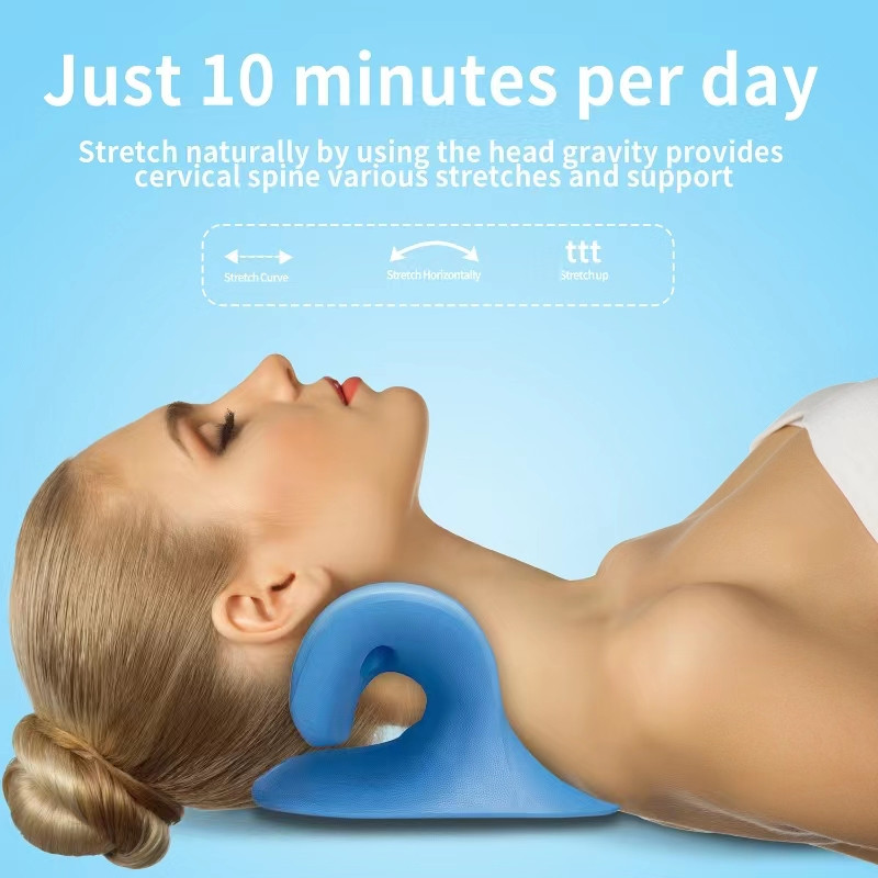 Neck and Shoulder Relaxer|Spine Alignment|Chiropractic Pillow|Massage Pillow|TMJ
