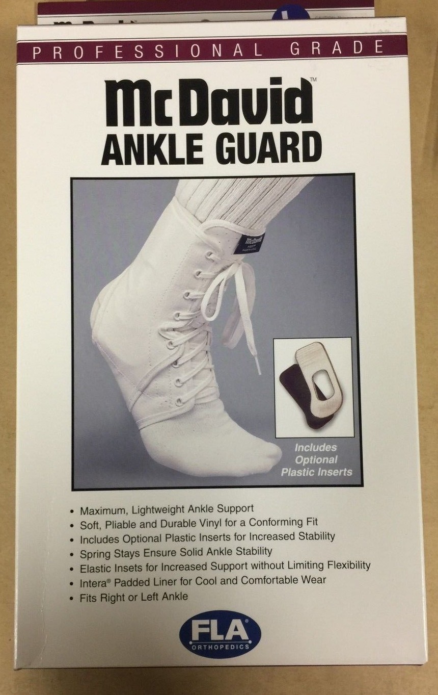 FLA Orthopedics Lace-Up Ankle Guard Brace with Optional Plastic Inserts
