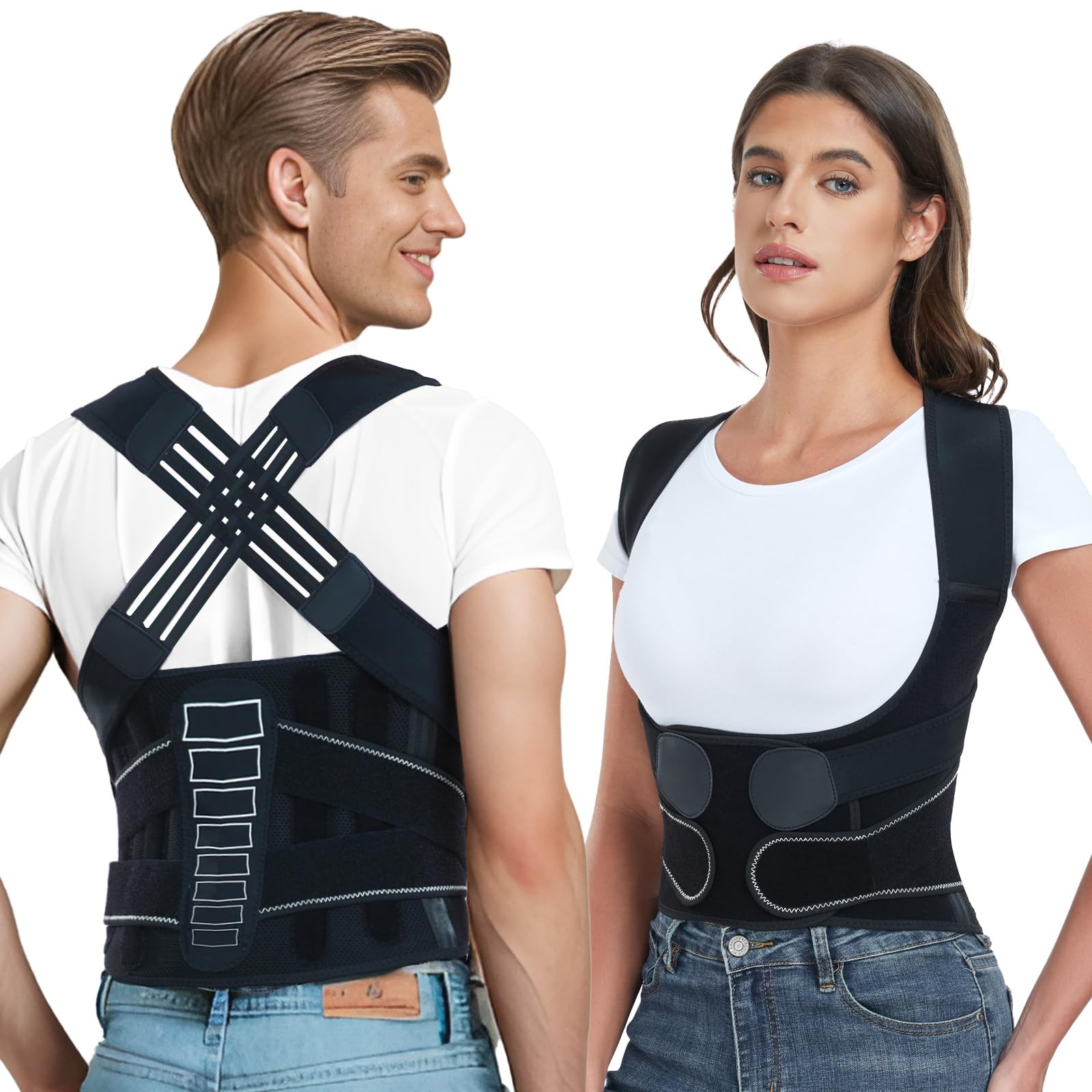 Back Brace Posture Corrector for Women and Men with Spine Vertical Alignment …