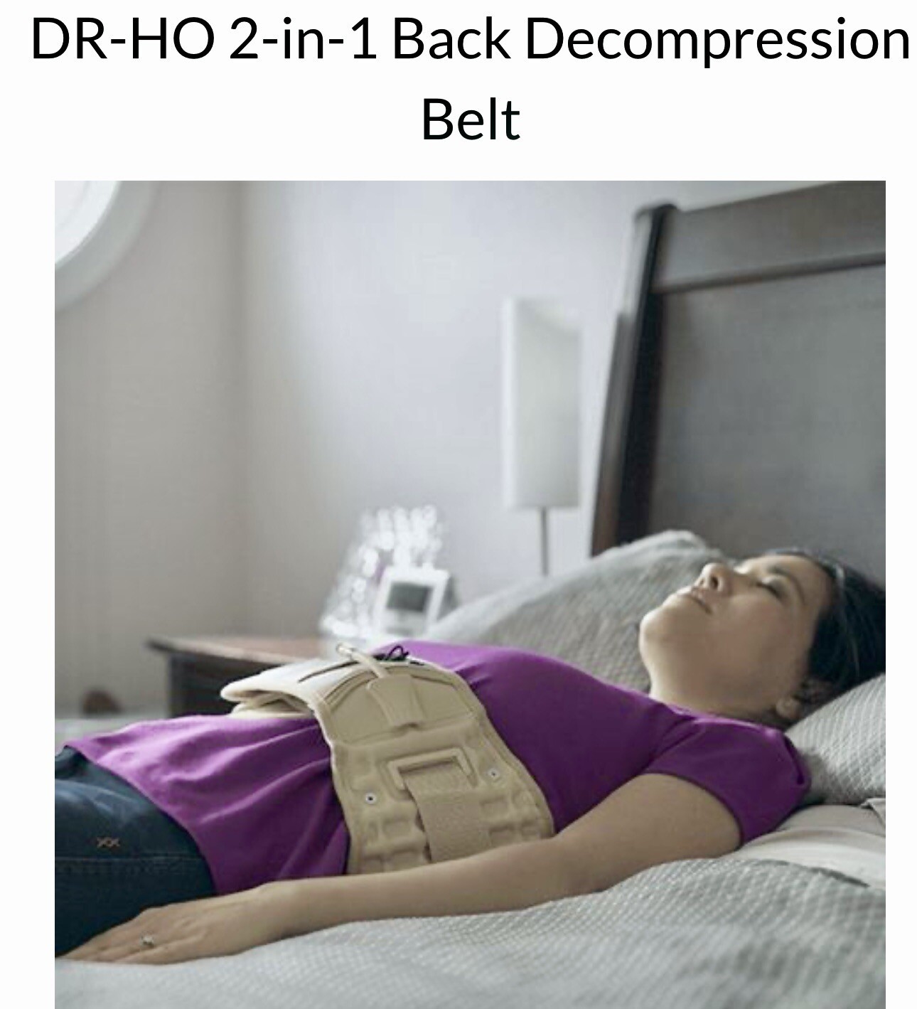 DR-HO’S 2-in-1 Decompression Belt Basic Set For Lower Back Pain Relieve Size A/B