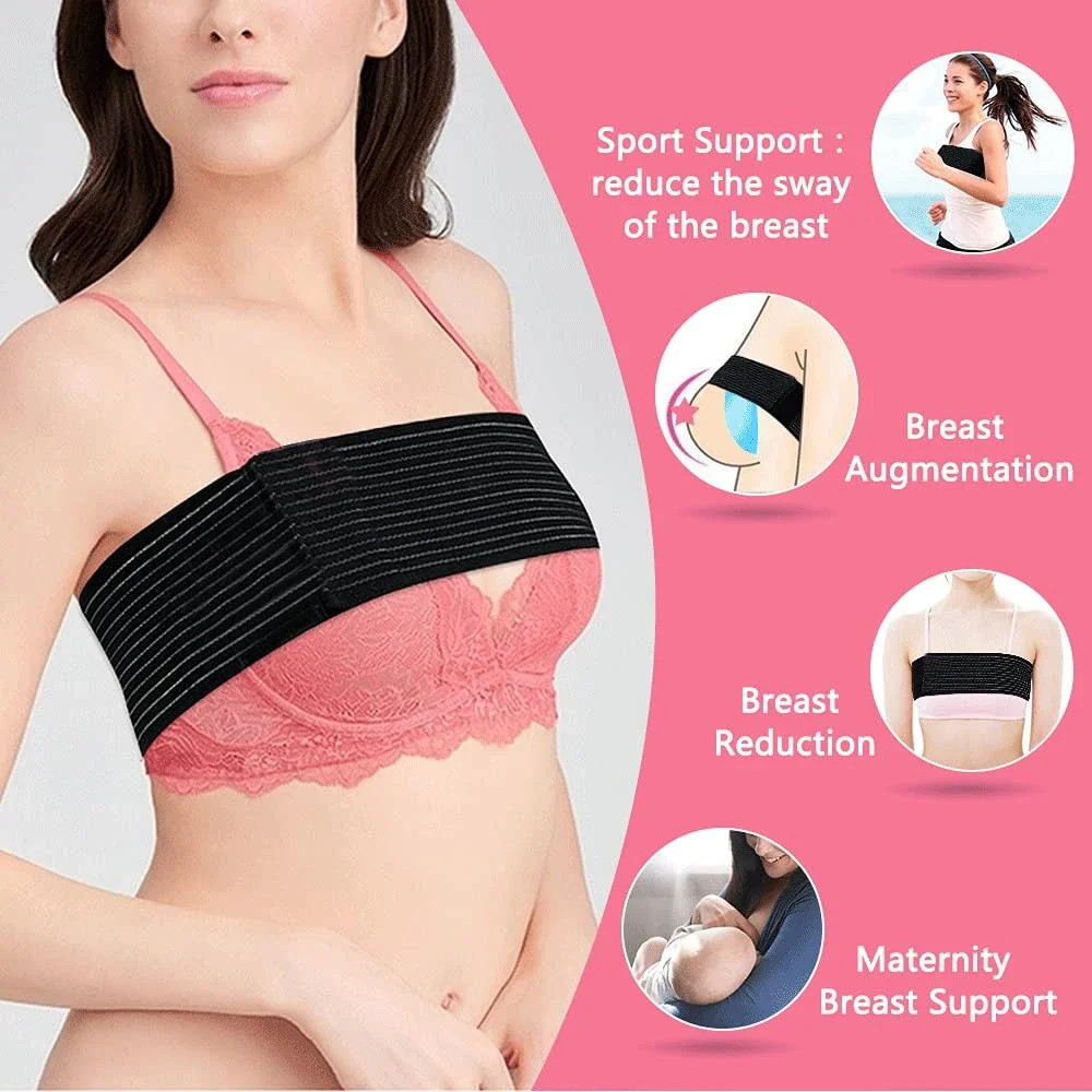 Post Surgical Breast Implant Stabilizer and Compression Band, Breast Support