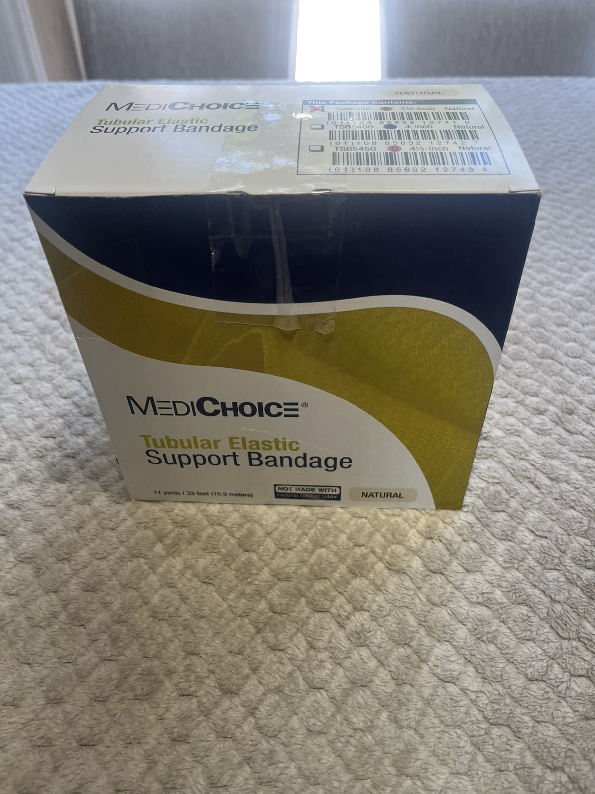 MediChoice MADE IN USA Tubular Elastic Support Bandage Size E Natural Beige