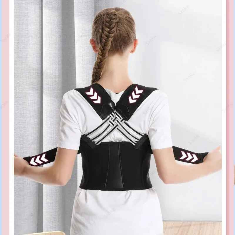Back Brace Posture Support for Women and Men, Shoulder Straightener Adjustable F