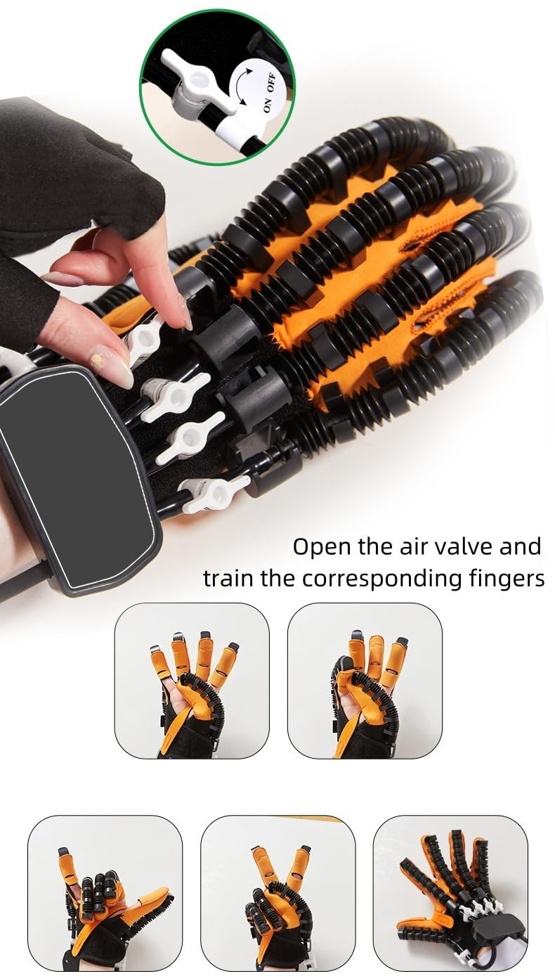 Adjustable Stroke Rehabilitation Hand Exercise Glove for Stroke Patients