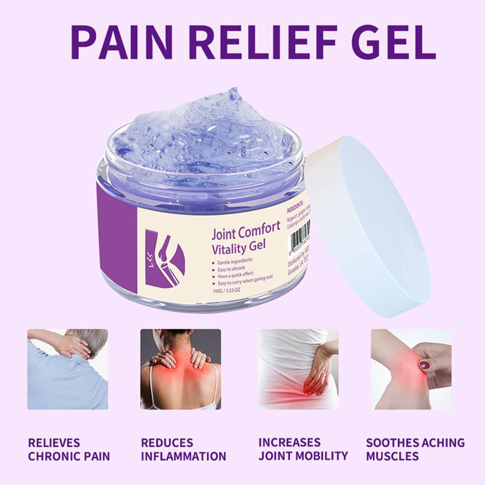 100g Soothing Joint Pain Gel for Massage Gel Relief Shoulder Knee Back Muscle