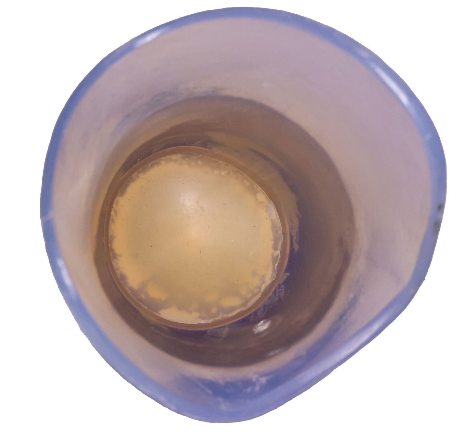 PROSTHETIC CLEAR LEG SOCKET w EXPULSION VALVE & MOUNTING PYRAMIDAL BASE H=12.5″