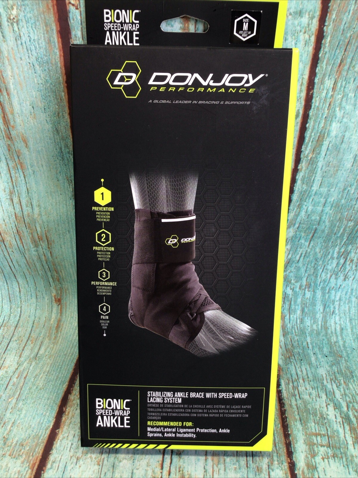Donjoy Performance Bionic Speed Wrap Ankle, MEDIUM Open Box.