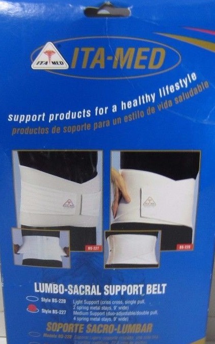 ITA-MED Breathable Elastic Duo-Adjustable Lumbo-Sacral Back Support: BS-227