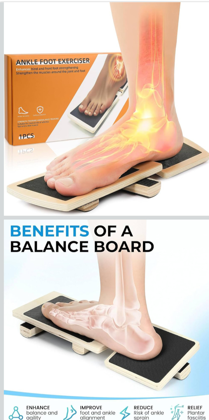 Ankle Foot Strengthener & Balance Board, Physical Therapy Equipment for Sprained