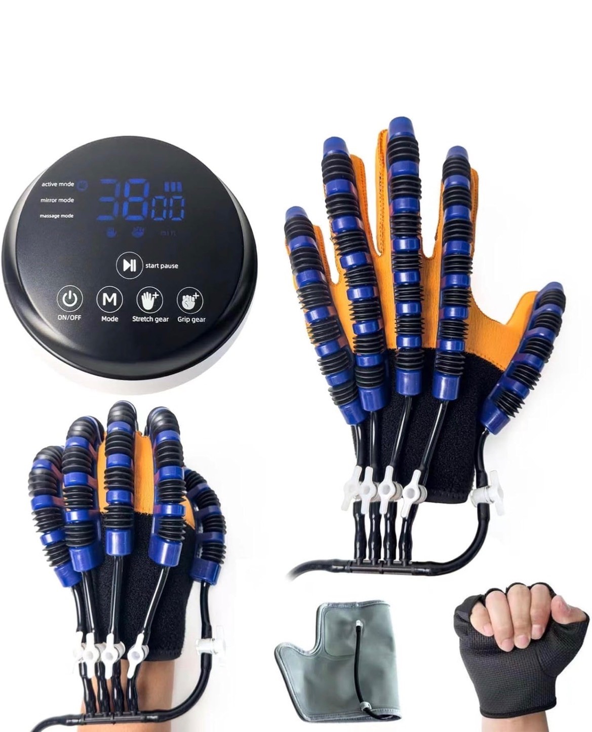 Rehabilitation robot gloves, stroke rehabilitation equipment with USB charging f