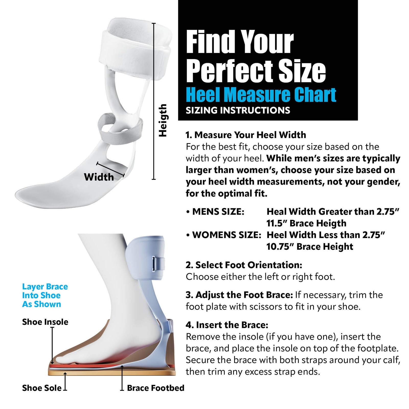 Brace On Swedish Deluxe AFO Ankle Brace for Women’s Left Foot Drop
