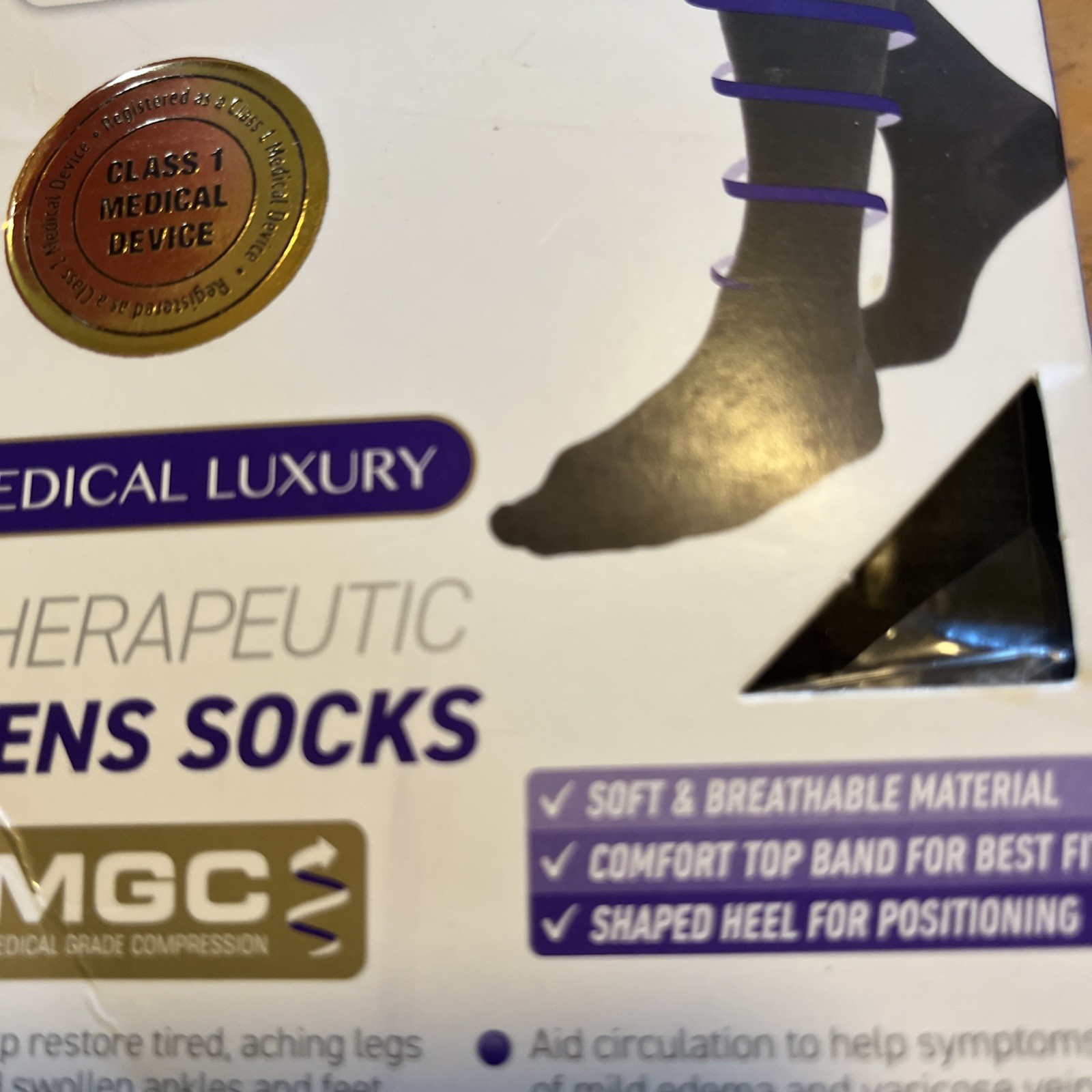 Neo G Therapeutic Compression Socks Mens’ XL 20–30 mmHg Black C1 Med Grade NEW