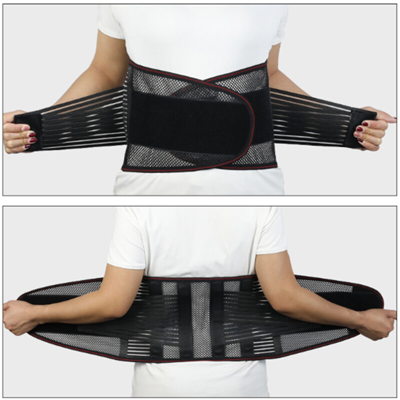 Lumbar Lower Back Support Belt Brace Wrap Pain Relief Adjustable Band Men Women