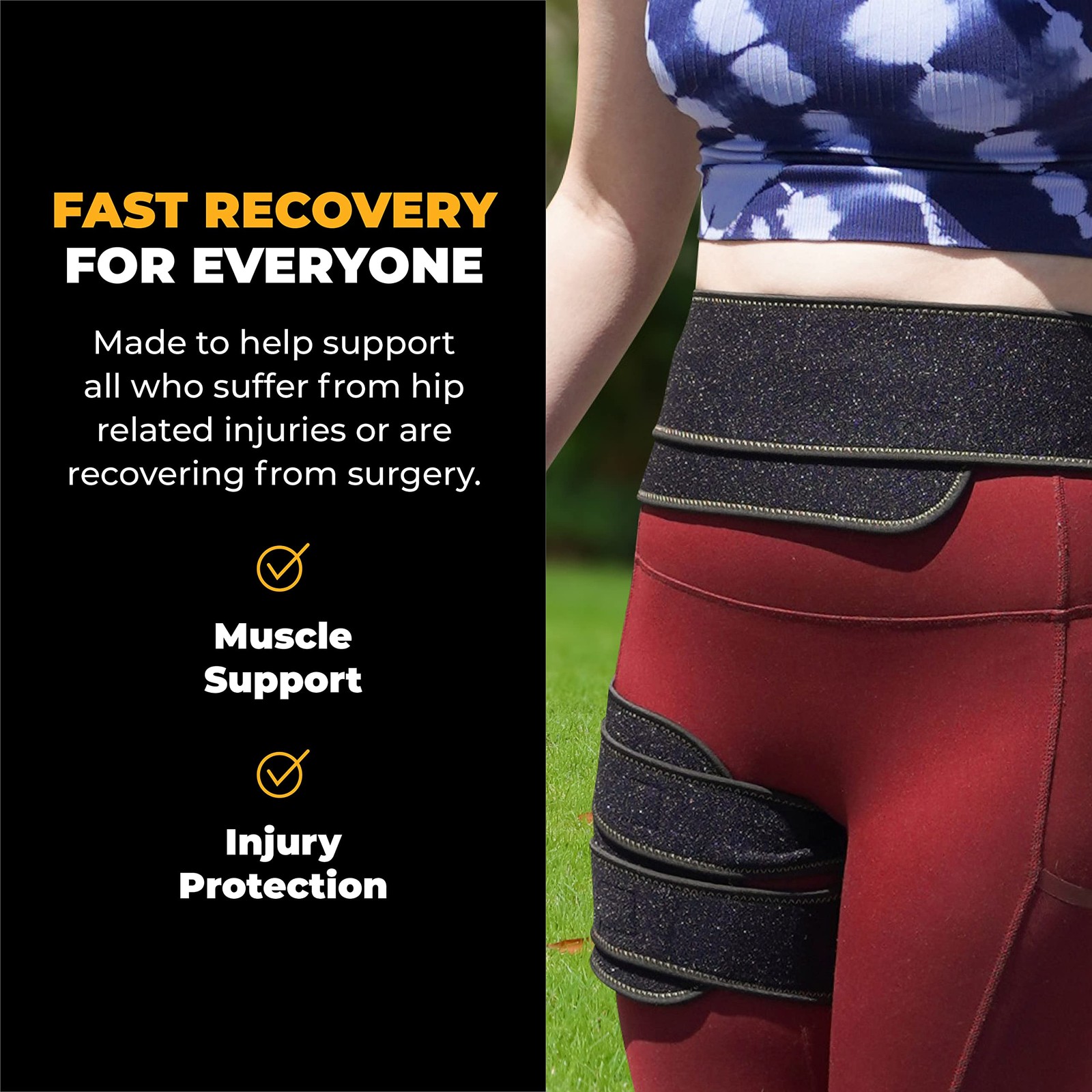 Copper Hip Brace For Sciatica Pain Relief – Hip Pain Relief Sciatic Nerve Br
