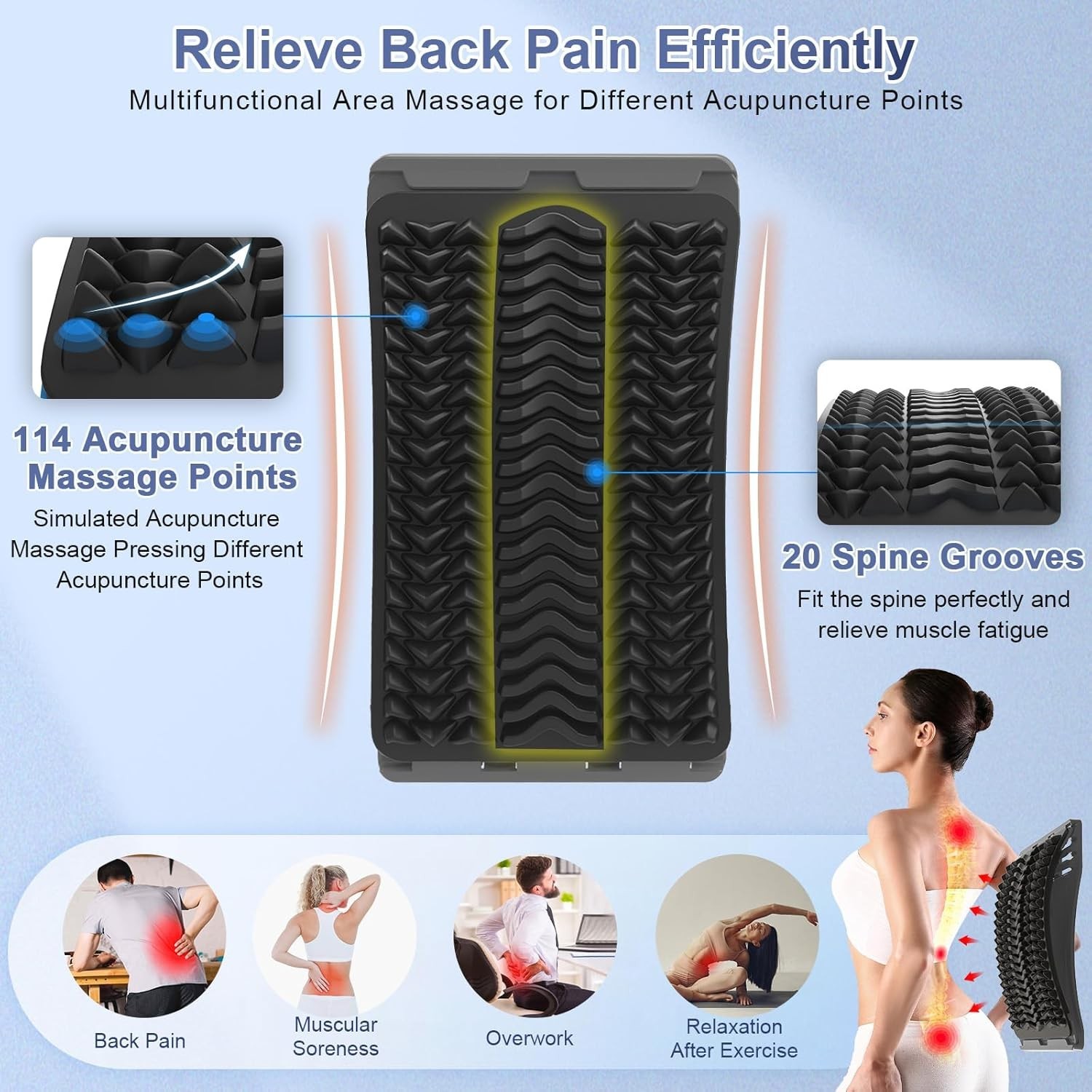Tabla de apoyo lumbar ajustable para escoliosis y descompresión de la columna US