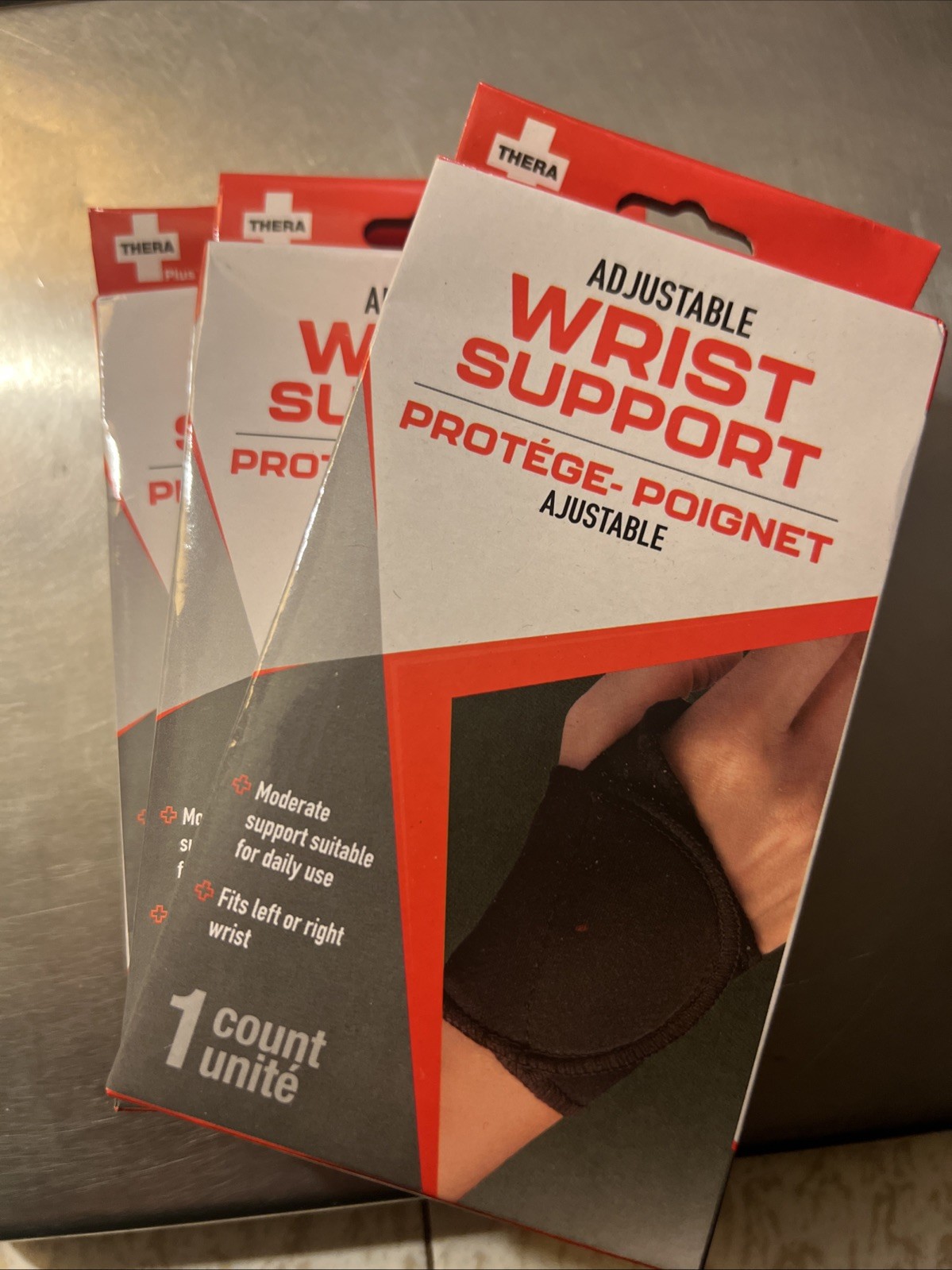 WRIST SUPPORT ADJUSTABLE PROTECTOR THERA 3 Count