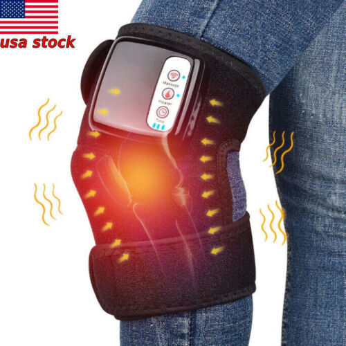 3in1 Electric Heating Knee Massager Far Infrared Joint Brace Pain Relief Support