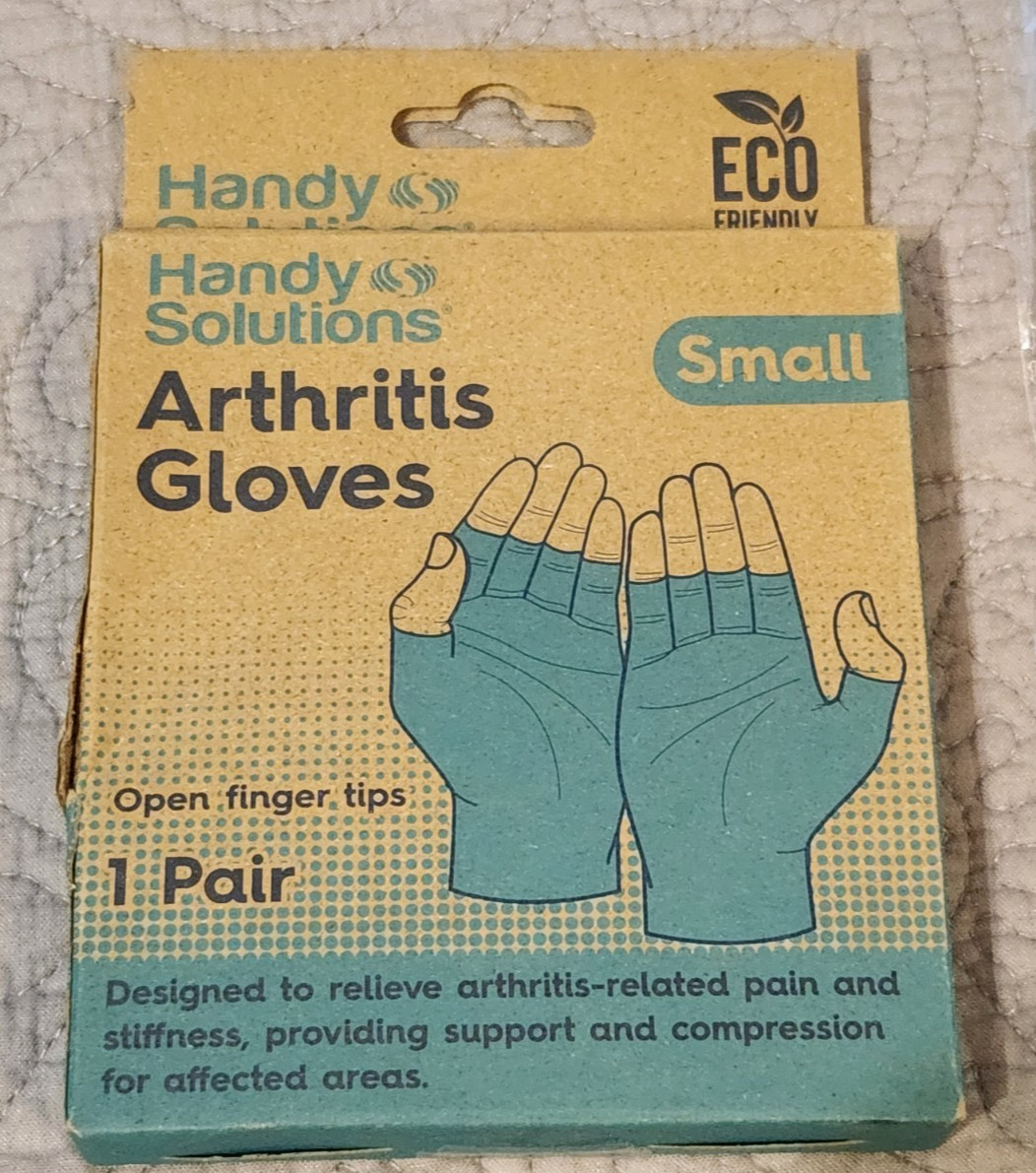 ~NEW~ Handy Solutions Fingerless Compression Gloves for Arthritis – Size Small