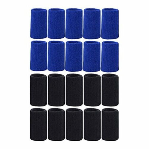 Mudder 20 Pieces Finger Sleeves Thumb Braces Support Elastic Compression