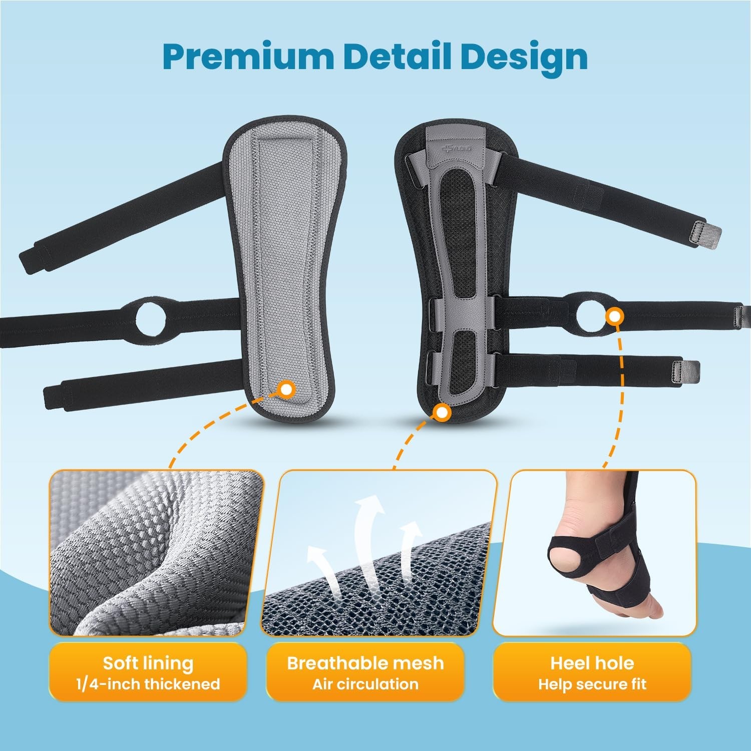Sylong® Achilles Tendon Rupture Night Splint, right Foot, large – Brace – READ