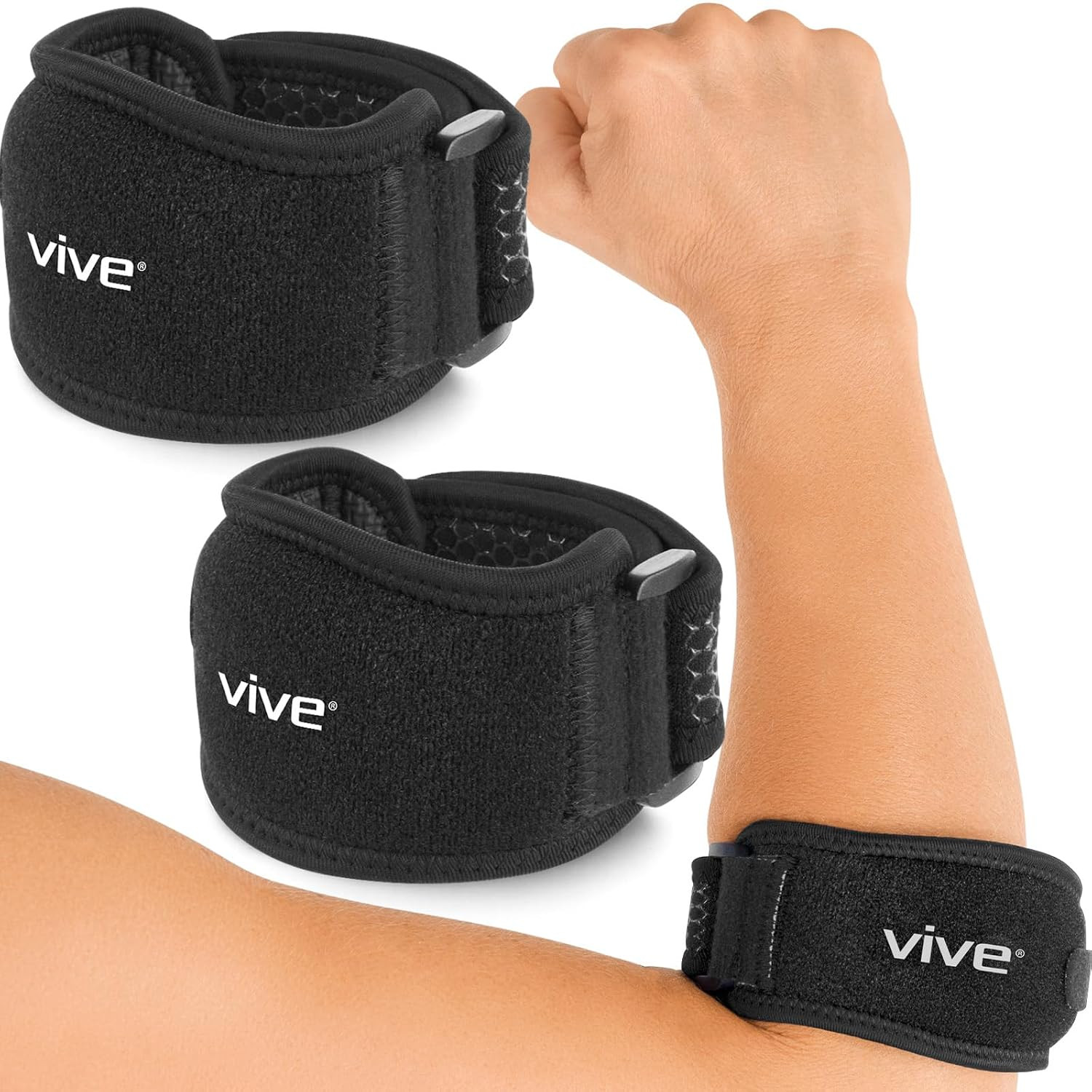 Tennis Elbow Brace for Men & Women 2 Pack – Tendonitis Elbow Brace For Bursitis,