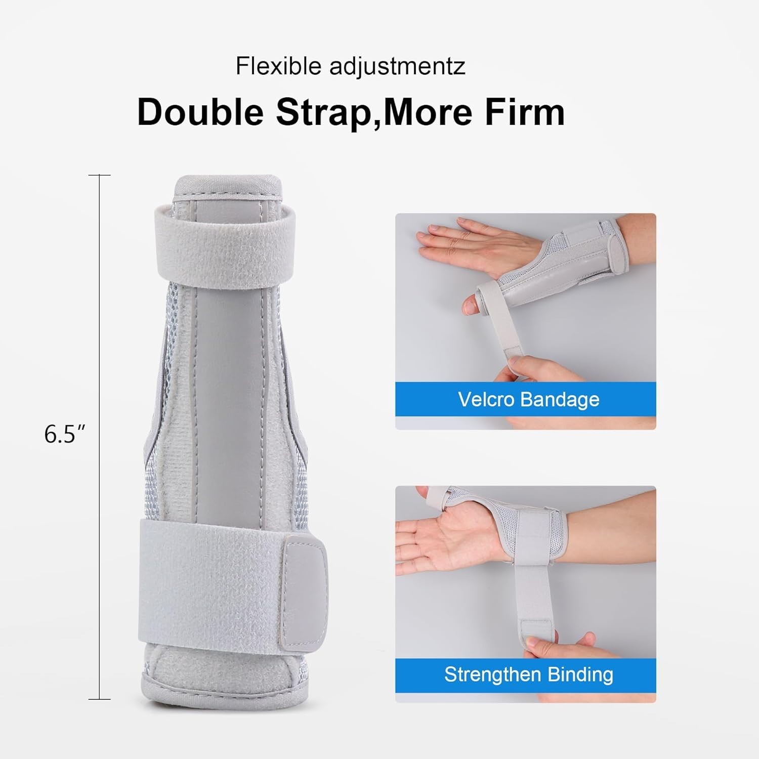 Adjustable and Breathable CMC Joint Brace for Thumb Pain Relief – Universal Fit