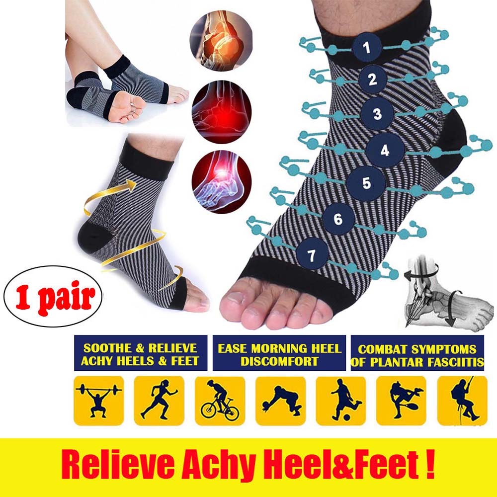 COOPER Plantar Fasciitis Socks Ankle Arch Compression Foot Sleeves Socks Pair