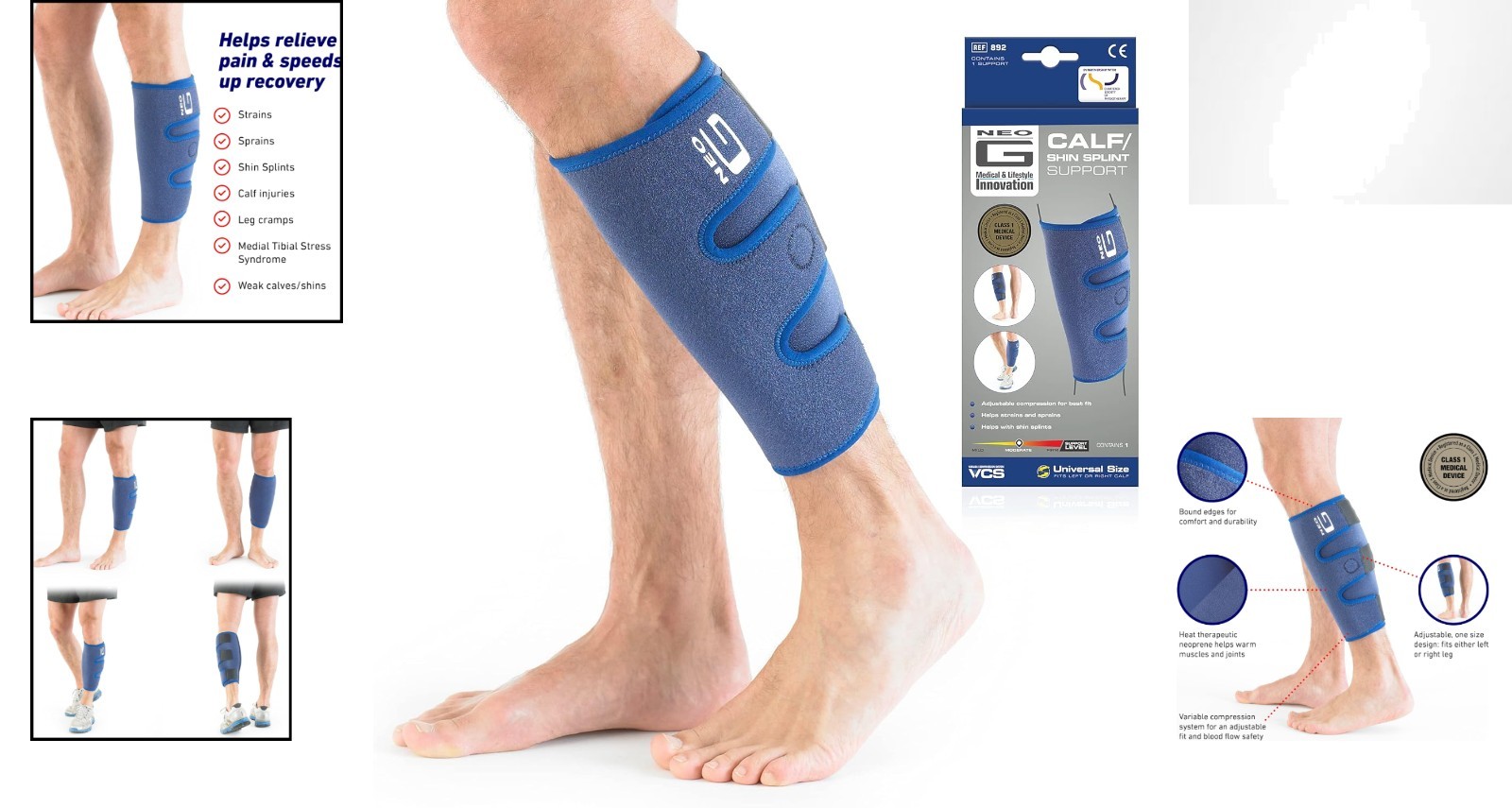 Adjustable Calf Brace for Shin Splints – Perfect for Running and Sports Recovery