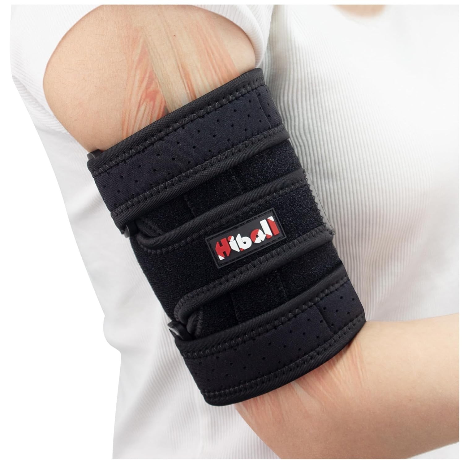 Hiball Triceps & Bicep Brace, Upper Arm Compression Sleeve for Unisex